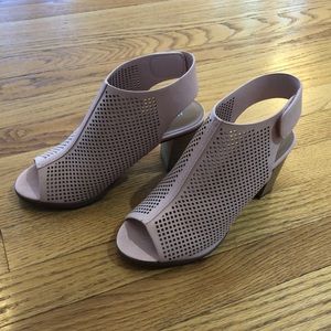 Marco Republic Pink Heeled Sandals Peep Toe